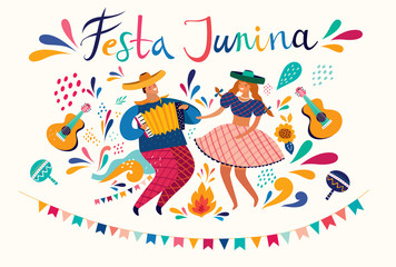 Dansing people. Festa Junina