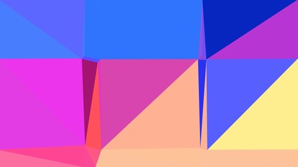 royal blue, medium orchid and skin multi color background art. abstract triangle style composition for poster, cards, wallpaper or texture