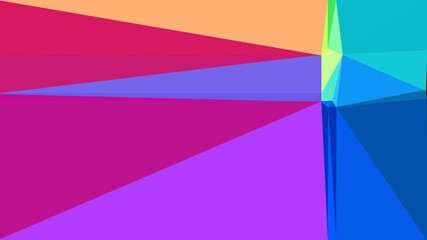 geometric triangles style in medium violet red, strong blue and blue violet color. abstract triangles composition. for poster, cards, wallpaper or texture