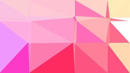 Fototapeta premium pastel magenta, light pink and deep pink color geometric triangle background. simple illustration trendy abstract for poster design, cards, wallpaper or texture