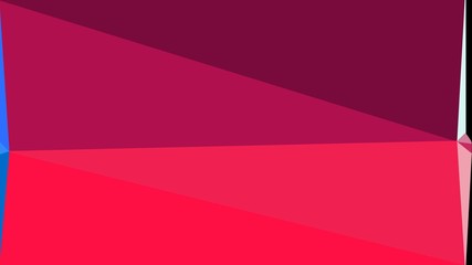 Fototapeta premium Abstract color triangles geometric background with crimson, dark pink and midnight blue colors for poster, cards, wallpaper or texture