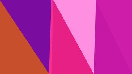 minimalistic triangle geometric background with medium violet red, coffee and dark magenta colors for poster, cards, wallpaper or background texture
