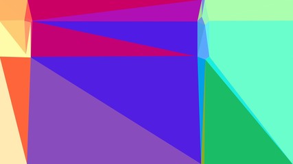 geometric triangles style in medium aqua marine, blue violet and moderate pink color. abstract triangles composition. for poster, cards, wallpaper or texture