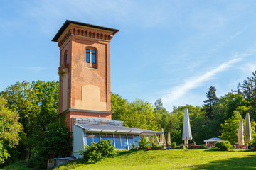 Fototapeta na wymiar Wiesbaden, der Turm auf dem Neroberg. 13.05.2019.