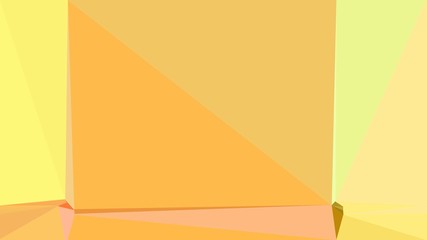 Obraz premium Abstract color triangles geometric background with pastel orange, khaki and coral colors for poster, cards, wallpaper or texture