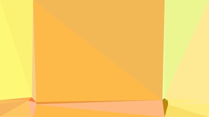 Obraz premium retro style triangle illustration. pastel orange, khaki and burly wood colors. for poster, cards, wallpaper design or backdrop texture