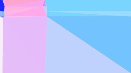 abstract geometric background with triangles and lavender blue, light sky blue and blue colors. for poster, banner, wallpaper or texture