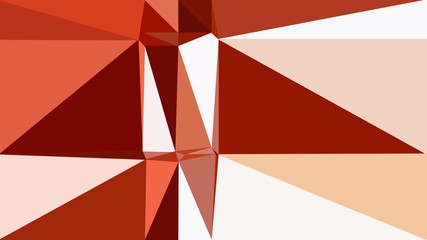 geometric firebrick, maroon and antique white color background. for creative poster, cards, wallpaper or texture design