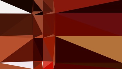 geometric triangles style in dark red, coffee and very dark red color. abstract triangles composition. for poster, cards, wallpaper or texture