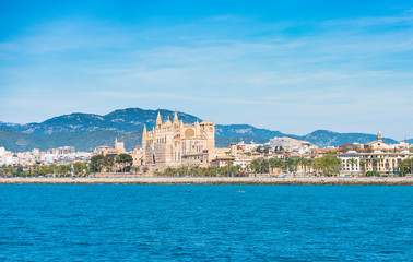 Cathedral over the bay of Palma. Majorca