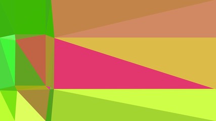 peru, lime green and green yellow multi color background art. abstract triangle style composition for poster, cards, wallpaper or texture