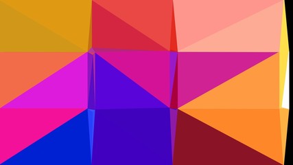 coral, bronze and medium blue multi color background art. abstract triangle style composition for poster, cards, wallpaper or texture