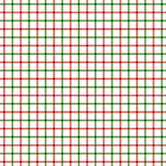 Red and Green Tattersall Check Pattern. Men's Shirt Fashion Textile Fabric. Repeating Tile Plaid Pattern.