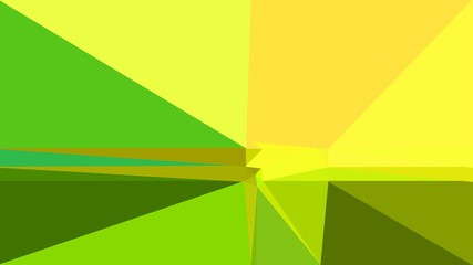 abstract geometric background with triangles and moderate green, dark green and yellow colors. for poster, banner, wallpaper or texture