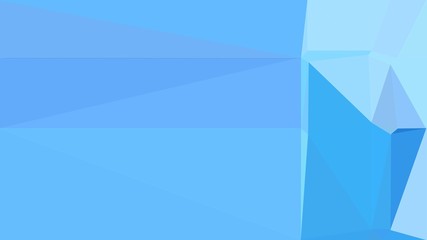 corn flower blue, light blue and dodger blue color geometric triangle background. simple illustration trendy abstract for poster design, cards, wallpaper or texture