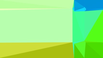 Fototapeta premium tea green, yellow green and turquoise multicolor background art. simple geometric shape background for poster, banner design, wallpaper or texture