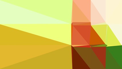 Obraz premium abstract geometric background with pastel orange, golden rod and saddle brown colors. geometric triangle style composition for poster, cards, wallpaper or texture