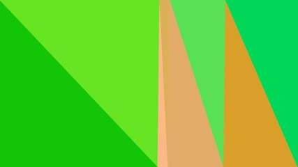 Obraz premium sandy brown, lime green and moderate green colored contemporary art. simple geometric shape background for poster, banner, wallpaper or texture