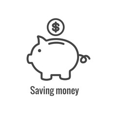 Personal Finance - Responsibility Icon - concept involves saving money