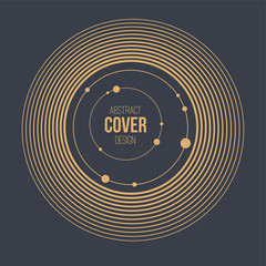 Abstract creative concept layout template. Abstract solar system. Circles and nodes. Connection concept.