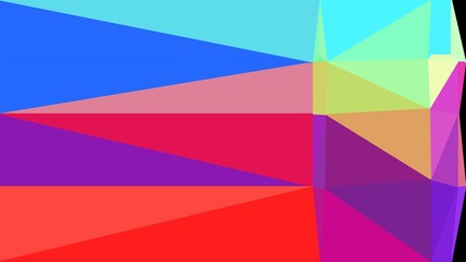 Obraz premium minimalistic triangle geometric background with moderate pink, dodger blue and light green colors for poster, cards, wallpaper or background texture