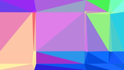 geometric triangle abstract background with orchid, pale golden rod and royal blue colors for poster, cards, wallpaper or backdrop texture