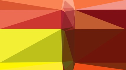 minimalistic triangle geometric background with coffee, dark red and gold colors for poster, cards, wallpaper or background texture