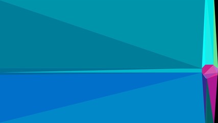 Obraz premium triangle background abstract with dark cyan, medium violet red and bright turquoise colors. backdrop style for poster element, cards, wallpaper or texture