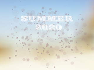 summer 2020 abstract background in blue pastel color