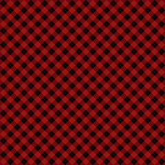 Red and Black Argyle Pattern. Harlequin / Rhombus decorative seamless background.