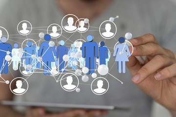 business network group in a network