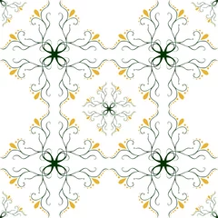 Fototapeten seamless ornament in floral style © Nataliia
