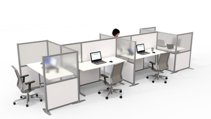 MODERN OFFICE CUBICLES