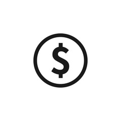 Fototapeta premium dollar money symbol icon