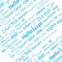 Hello word typography most of world languages, - Vector © Ali Alawartani