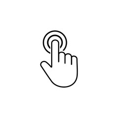Hand cursor icon vector