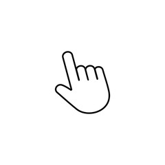Hand cursor icon vector