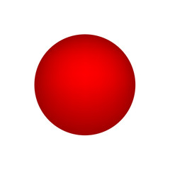 red sphere basic simple 3d shapes isolated on white background, geometric sphere icon, 3d shape symbol sphere, clip art geometric sphere shape for kids learning