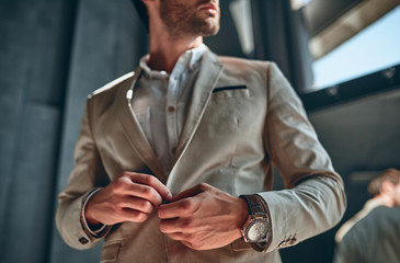 Stylish man at home