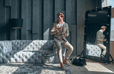 Stylish man at home