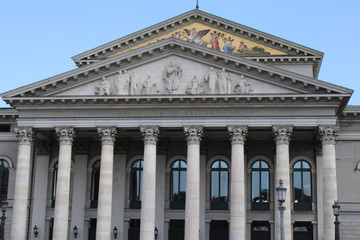 Munich architecture on a sunny spring day