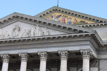 Munich architecture on a sunny spring day