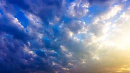  Beautiful heavenly landscape with the sun in the clouds 