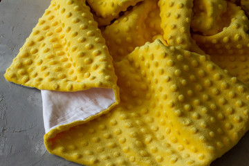 beautiful, warm and cozy, knitted blanket