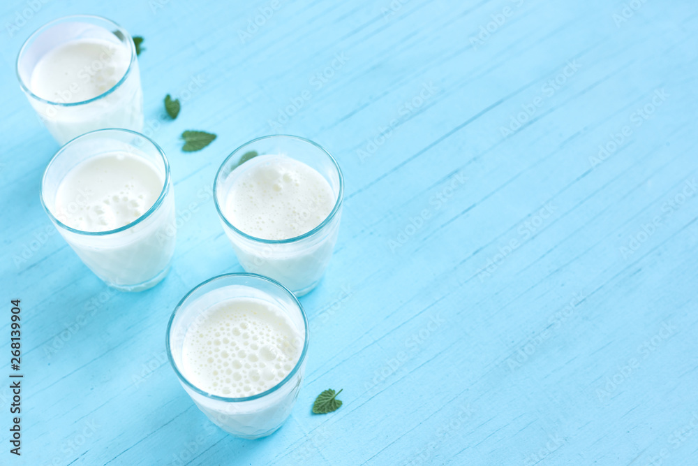 Poster ayran, homemade yogurt drink