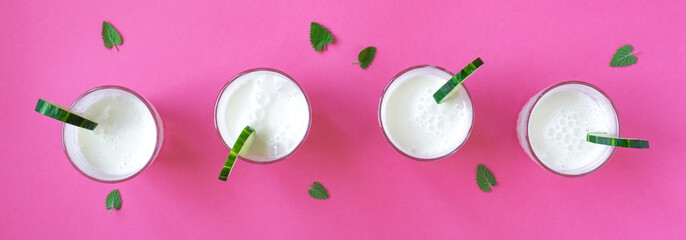 Ayran, homemade yogurt drink