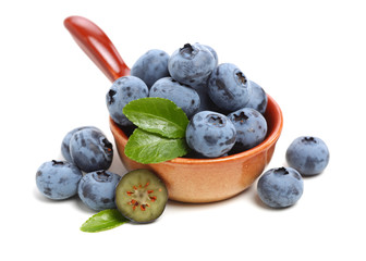 Blueberry on a white background