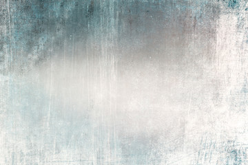 Old blue grungy wall background or texture