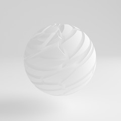 White abstract background. 3d illustration, 3d rendering.