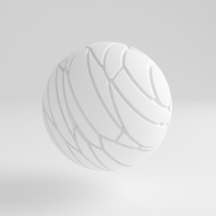 White abstract background. 3d illustration, 3d rendering.